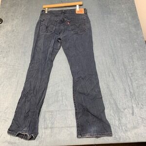 Levi's 515 Boot Cut Jeans Womens 32W Blue Denim Dark Wash 5-Pocket Streetwear